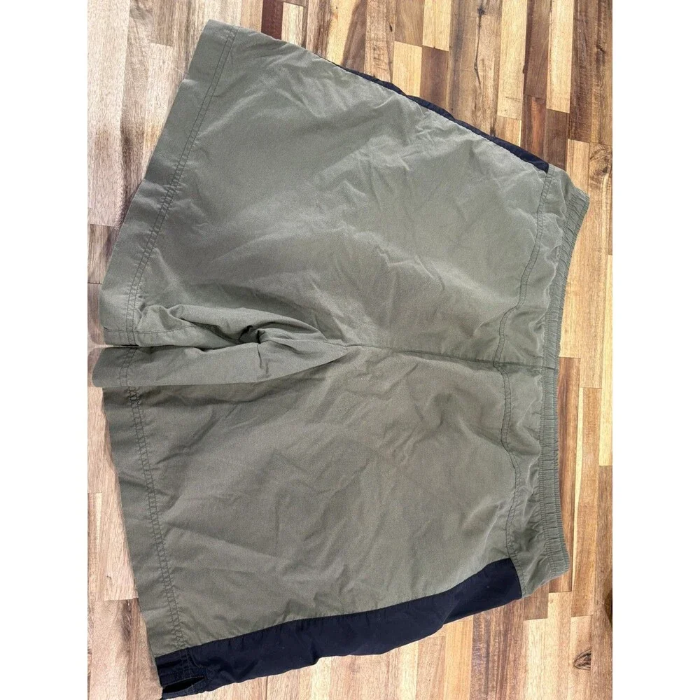 Vintage Nike Silver Tag Swim Shorts Mens 2XL Olive Black Mesh Lined Y2K